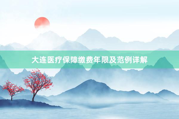 大连医疗保障缴费年限及范例详解